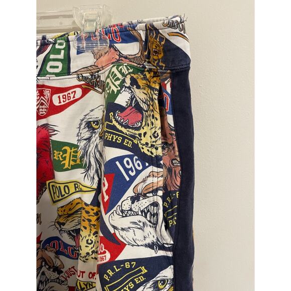 Polo Ralph Lauren Shorts Men's XLT Mascot Pennant Collegiate University Rare - Picture 3 of 13